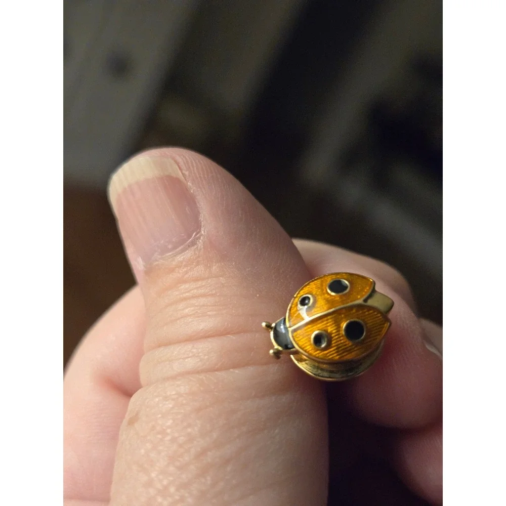 AVON Lady Bug Tack Pin Vintage 1980s
